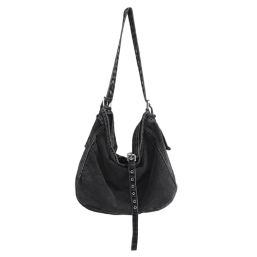 Womens Denim Shoulder Purses and Handbags, Casual Messenger Bag Tote Crossbody Purse Daily Hobo Bag