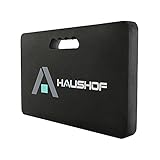 HAUSHOF Thick Kneeling Pad, Waterproof Kneeling Mat, Durable Foam Cushion Knee Pads for Gardening, House Cleaning, Mechanics Work, 17 x 11 x 1.5 Inch, Black