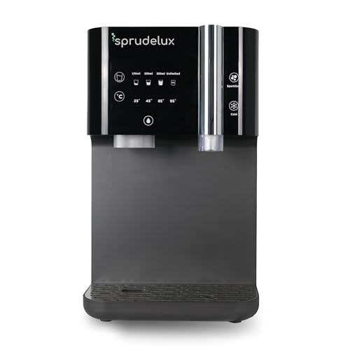 SPRUDELUX Supreme Wasserspender mit Sprudel & Heißwasser – Umkehrosmose Direct-Flow mit UVC – Wasserfilter mit CO2 – Auftischgerät für Küche & Büro - Tafelwasseranlage | (Wassersprudler) SPRUDELUX Supreme Wasserspender mit Sprudel & Heißwasser – Umkehrosmose Direct-Flow mit UVC – Wasserfilter mit CO2 – Auftischgerät für Küche & Büro - Tafelwasseranlage | (Wassersprudler)