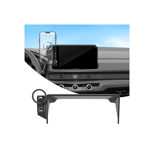 Takeyman Car Phone Holder for 2023-2026 Honda CR-V & HR-V, MagSafe Compatible 360° Rotation, N52 Super Magnetic Navigation Screen Mount, Ultra-Light ABS for 7/9 Inch Screen Only