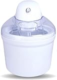 inkl. 3x Dr. Oetker Speiseeispulver 330g (Schoko, Vanille, Stracciatella) - siehe Fotos - Doppelwandiger Thermo-Behälter, großes Fassungsvermögen von 1,2 L, Speiseeiszubereitung innerhalb von 15 min