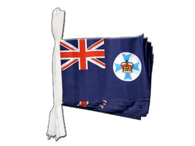 Guirlande drapeau Australie Queensland de 5,9 m pour decoration interieure et exterieure