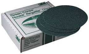 3M Green Corps Hookit Regalite Disc, 6 Inch, 40E Grade 25/Box