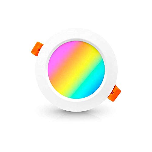 Spot LED WiFi encastrable plafond PNI SafeHome PT58RC RGBW 7W 600 lm application Tuya