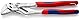 KNIPEX Zangenschlüssel Zange und Schraubenschlüssel in einem Werkzeug mit Mehrkomponenten-Hüllen, mit integrierter Befestigungsöse zum, 86 05 250 T