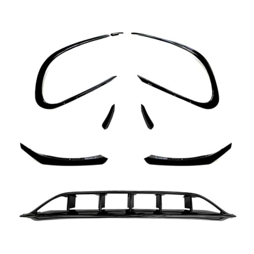 WBWBB Spoiler Avant Tuning pour Mercedes-Benz CLA-Class C117 X117 CLA200 2016-2019 - Style Sport Déflecteur et Diffuseur Pare-Choc ABS Léger et Résistant Kit Carrosserie