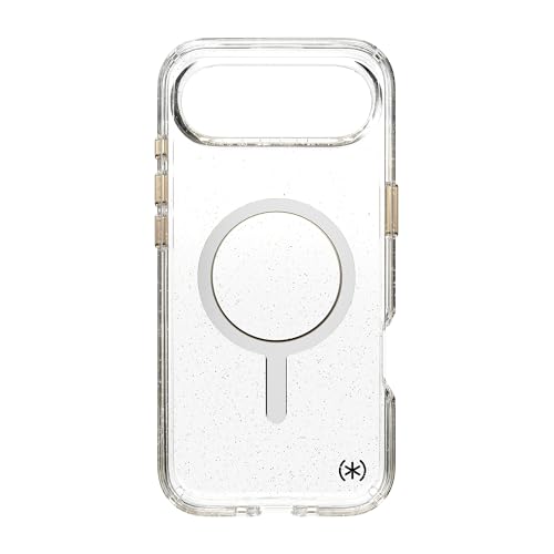 Image of Speck Presidio LUX for iPhone 17 Air Case, MagSafe-Compatible, Slim Protective Case, Glitter /Gold Metallic