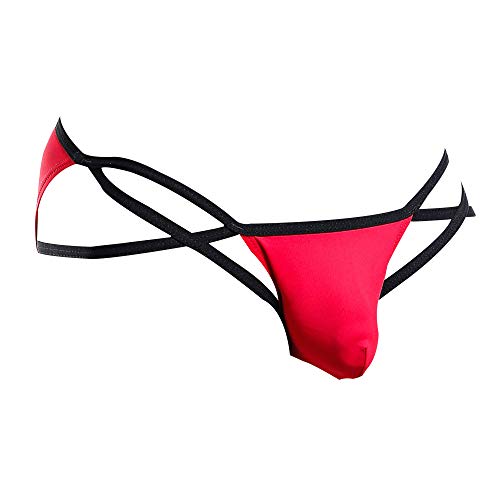 Sexy Mens Micro Bikini Underpants Cris-Cross Pouch Enhancing Low Waist Underwear