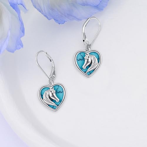 Horse Earrings 925 Sterling Silver Horse Dangle Earrings Jewelry Gifts for Women2