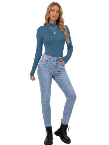 Image of OPOIPIN Women's Long Sleeve Basic Bodysuit