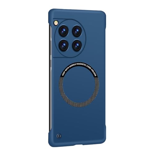 Omio ���C�X�����P�[�X OnePlus 12�p MagSafe�Ή� ������}�b�gPC �����^�o���p�[ �t���[�����X �{�[�_�[���X �~�j�}���X�g�f�U�C�� �ϏՌ��J�o�[ �j�����p �u���[