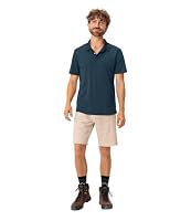 VAUDE Essential Poloshirt Herren – Leichtes Sommer-Poloshirt aus 100% recyceltem Polyester, schnelltrocknend & geruchshemmend, Kurzarm mit Polokragen - Dark sea, 3XL – Ansicht 7