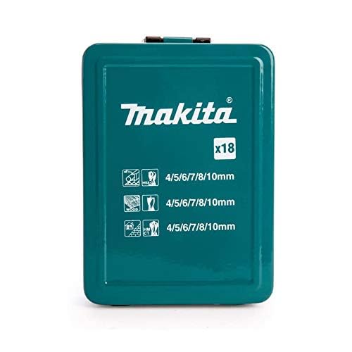 Makita D-47173 Mixed Drill Set Metal Box - Multi-Colour (18-Piece) 2 Makita D-47173 Mixed Drill Set Metal Box - Multi-Colour (18-Piece) - Image 2