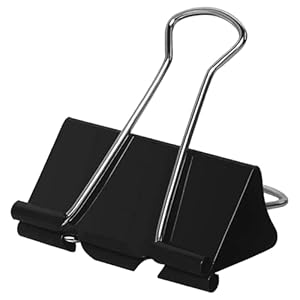 2 Inch Extra Large Binder Clips 48 Pack, Jumbo Paper Clips, Big Paper Clamps, Binder Clips Large Size for Home, School and Office Supplies