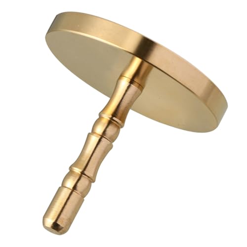 Veemoon Brass Incense Press with Removable Seal 5.0 Gray Ash Incense Mold and Ash Pressing Aroma Stove Accessory for Home Fragrance and Meditation Use