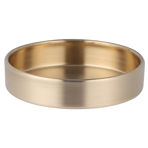 Garneck Plateau De Rangement De Bijoux En Cuivre Pur De 10 Cm Organisateur Rond Assiette Décorative Pour De Mariage