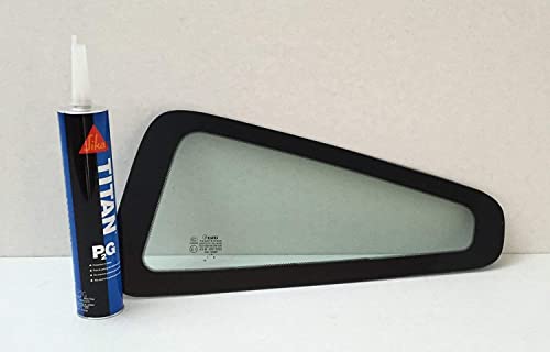 Driver/Left Side Quarter Window Glass Replacement for Ford Mustang 2 Door Coupe 2010-2014