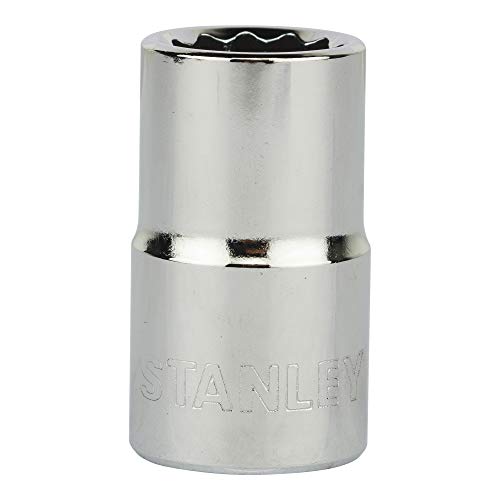 Image of STANLEY 1-86-546 Chrome Vanadium Steel 12 Point Standard Socket 1 /2 inch 14 mm Silver