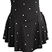 Kmeruoys Figure Skating Clothing Girls' Ice Skating Dress with Rhinestone Ballet Dance Wear (Color : Black, Size : XL)