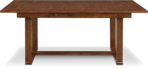 Clickdecor Wesley Extendable Dining Table, Brown #TOP6