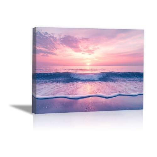 Images pour chambre à coucher apaisante et vue sur mer pourpre