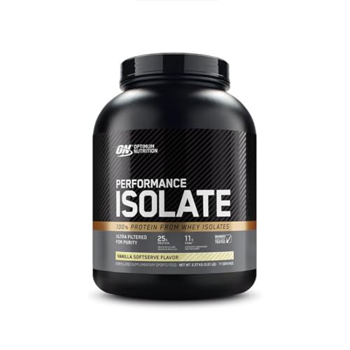 OPTIMUM NUTRITION Performance Isolate, Vanilla Softserve 2.27kg, 100% Whey Isolate Protein Powder