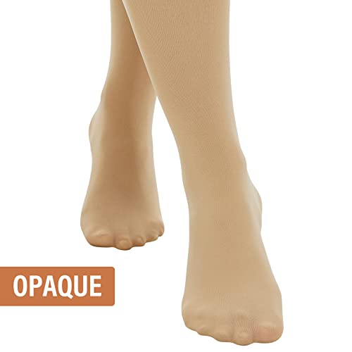 MANZI Women's 2 Pairs Plus Size Control Top Tights Ultra-Soft Panty Hose