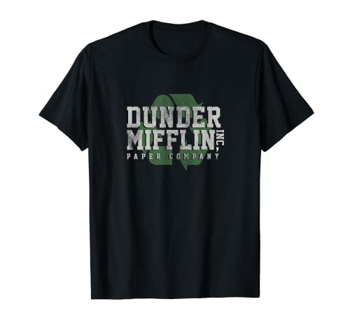 The Office Dunder Mifflin empresa papelera reciclar Camiseta