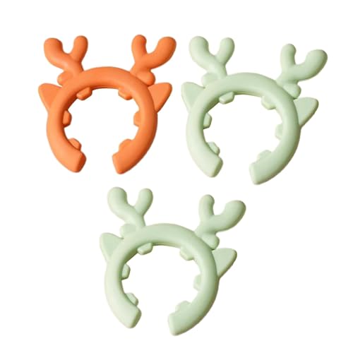 Sghtil Poggiautensili in silicone, portacucchiaio per pentola | Porta spatola in silicone con poggia cucchiaio da 3 pezzi | Gadget da cucina multifunzionali, porta cucchiai per spatole per friggere,