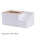Produktbild Opak Plastic Tissue Box Wasserdichter Bambus Holzabdeckungshalter Küchenlager Büro Home Car Organizer, A.