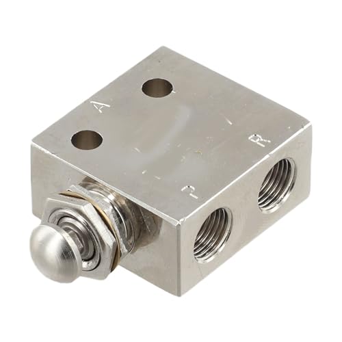 FACAIIO Valve pneumatique pneumatique à 2 positions 3 voies pour commande mécanique avec actionnement à levier à rouleau, ressort de retour TAC2-31V pour systèmes d'automatisation industrielle
