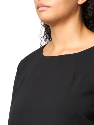 Image of Tommy Hilfiger Women's Short Sleeve Jewel Neck Contrast Piping Mini Shift Dress