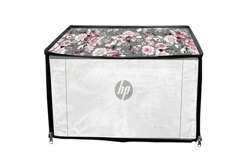 HomeStore-YEP Printer Cover for HP Laserjet 1008 a / 1008w Monochrome Printer with Zipper for Dust Protection (Pink)