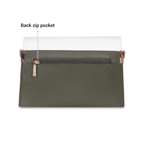 Image of Mochi Women Faux Leather Sling Bag with 3 Compartments and Magnet Flap Closure
