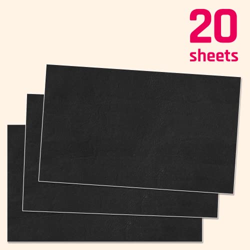 20 Blatt - Tafelaufkleber zum Beschriften Groß, Tafeletiketten Tafelfolie Etiketten Selbstklebend Wasserdicht - 250 x 150 mm