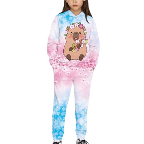 Girls Clothes Long Sleeve Hoodie Sweatsuit Set Size 5-12