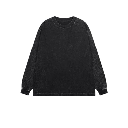 Cotton Distressed Pattern Breathable Crew Neck Top For Men