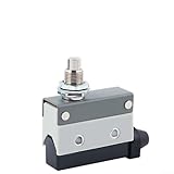 Drivstraw Interruptor de límite de actuador de émbolo montado en panel -7310, normalmente abierto/cerrado/COM, 250 V 10 A, carcasa de metal y plástico, 69 x 21 x 41 mm, para control industrial y