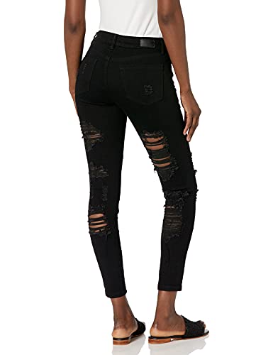 dollhouse Women's Skinny Jeans with Heavy Destruction2