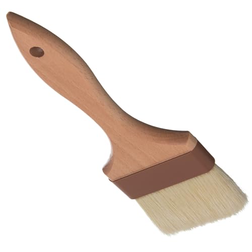 Image of SPARTA Kitchen Basting Brush - 4037600 Basting Brush for Cooking Flat Boar Bristle Brush, Hardwood Handle for Kitchens, Restaurants, Catering, High Heat Food Prep, 4in, Pack of 12