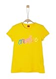 Cuenta con cuello redondo s.Oliver Junior T-Shirt Camiseta Amarillo ( 1365 amarillo ) , M/REG para Niñas