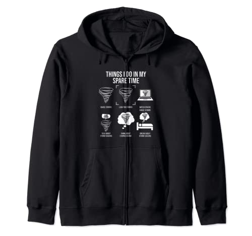 Things I Do In My Spare Time, Tornado Storm Chaser Zip Hoodie