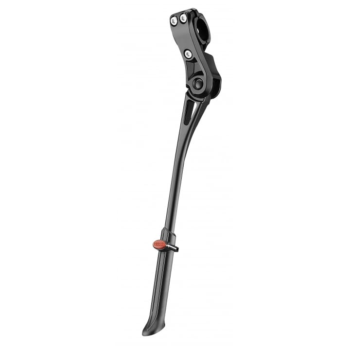 Image of BV Rear Bike Stand for 24 inch-28 inch Bikes - Adjustable Bike Kickstand for Adult Bike with 8 Height Levels, Non-Slip Foot & Clamp Grip - Weather-Resistant Aluminum Alloy Bicycle Stand for Road, Mountain BMX