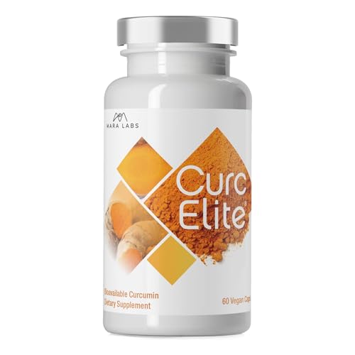 Mara Labs CurcElite Curcumin | Turmeric Extract 95% Curcuminoids | Vegan, No Fillers, and Non-GMO | 60 Vegan Capsules