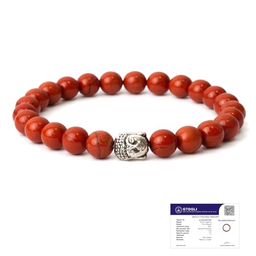 Bracelet jaspe rouge de force et energie equilibree | Cristaux de guerison Astrotalk