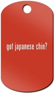 Mister Petlife Got Japanese Chin Engraved Keychain/GI Tag 2 Red