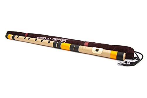 Image of Radhe Flutes | PVC Fiber G Sharp Bansuri | Base Octave | Right Handed | Durable, Crack-Resistant & Weatherproof Flute | Includes Soft Velvet Cover for Safe Storage