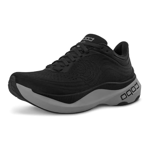 Topo Athletic Men's Lightweight Comfortable 5MM Drop Aura Road Running Shoes, Athletic Shoes for Road Running, Black/Charcoal, Size 9.5 Cover