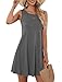 MOLERANI Women's Casual Swing Simple T-shirt Loose Dress, Medium,  Grey