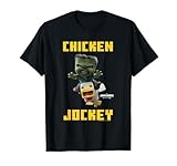 A Minecraft Movie Chicken Jockey Baby Zombie Logo T-Shirt